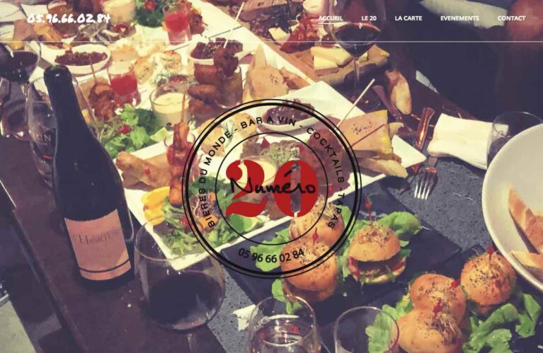 Création d'un site vitrine CMS WordPress, OpenSource et administrable facilement Installation d’un thème réadapté à la charte graphique existante Création de 5 pages de contenus Présentation du restaurant et de ses soirées événements Carte des menus et des boissons Formulaire de contact Module de Newsletter Liens vers les réseaux sociaux + Création d’un compte MailChimp pour la gestion des newsletters Création d’un compte YouTube Récupération et mise à jour du compte Google MyBusiness Connection du site à Google Analytics