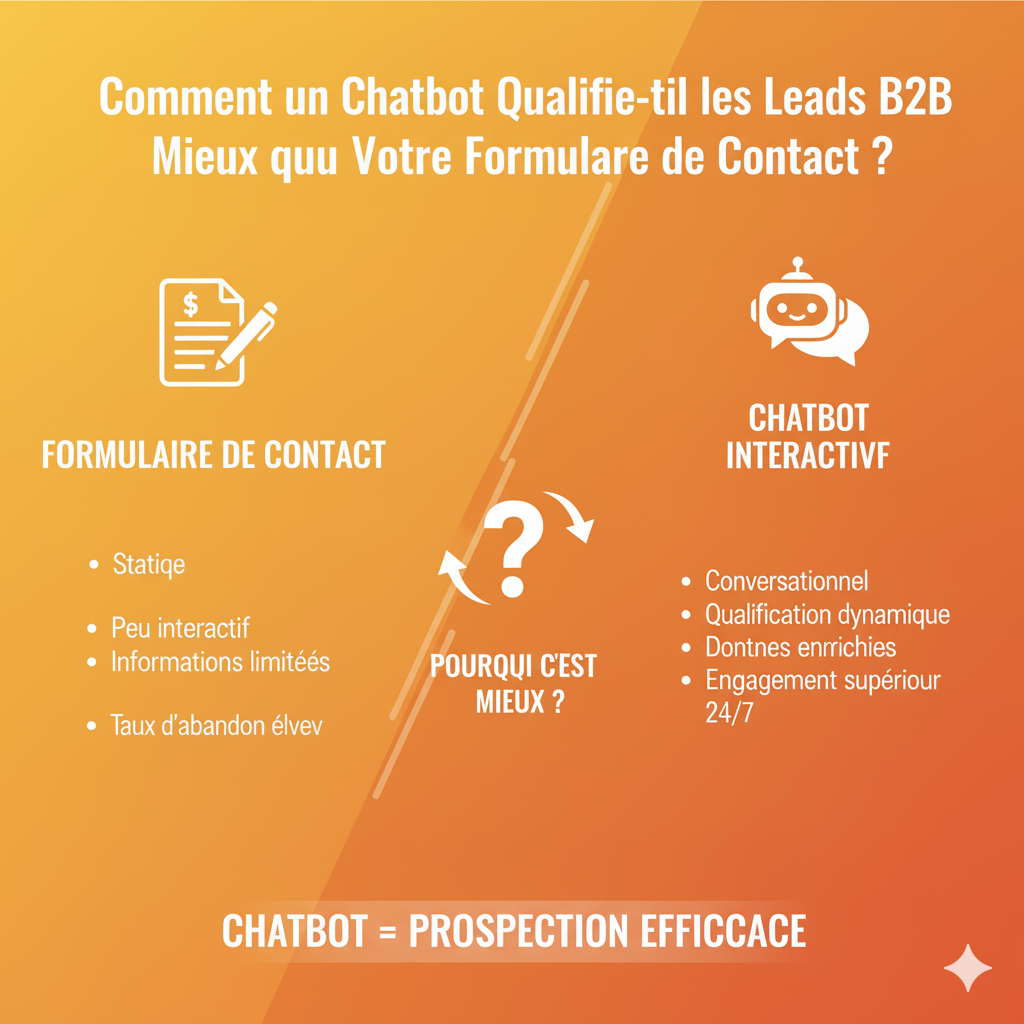 Comment un Chatbot Qualifie-t-il les Leads B2B Mieux que Votre Formulaire de Contact ?