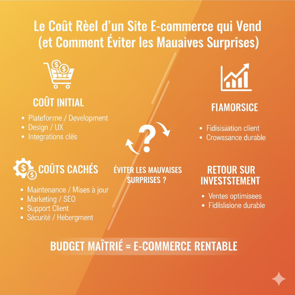 Le Coût Réel d'un Site E-commerce qui Vend (et Comment Éviter les Mauvaises Surprises)