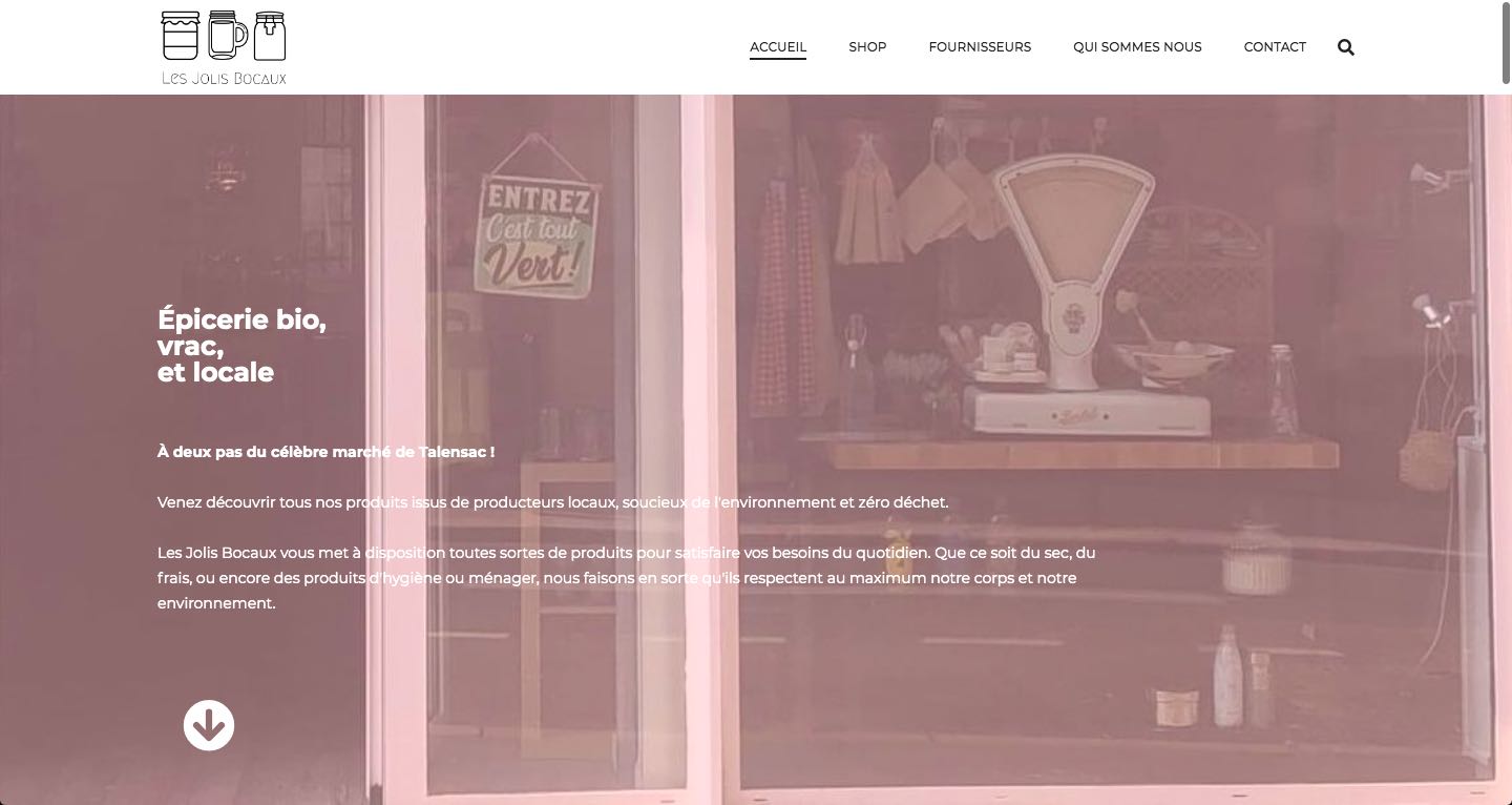 Création d'un site vitrine CMS WordPress, OpenSource et administrable facilement Installation d’un thème réadapté à la charte graphique existante Création de 5 pages de contenus Présentation de l’épicerie, de ses produits et de ses fournisseurs Formulaire de contact Module de Newsletter Liens vers les réseaux sociaux + Création d’un compte MailChimp pour la gestion des newsletters